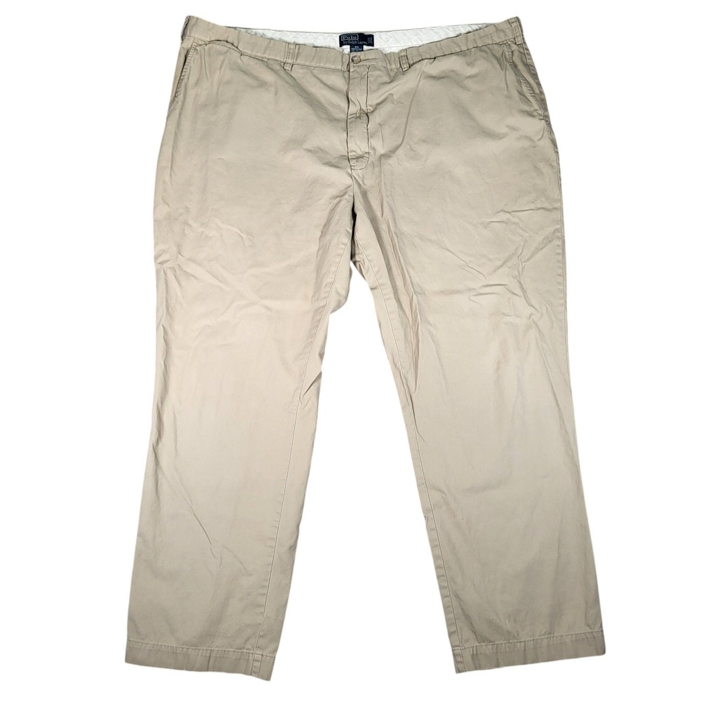 Polo Ralph Lauren Pants Mens 52B (Fits 50x32) Preston Pant Straight Khaki Tan